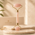Ouraluxe Rose Quartz Facial Roller
